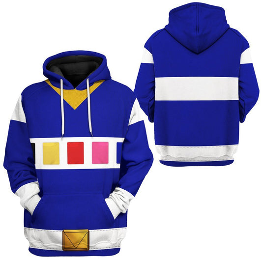 Power Ranger Hoodie Blue Power Rangers In Space Hoodie Blue Unisex