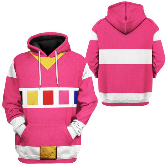 Power Ranger Hoodie Pink Power Rangers In Space Hoodie Pink Unisex