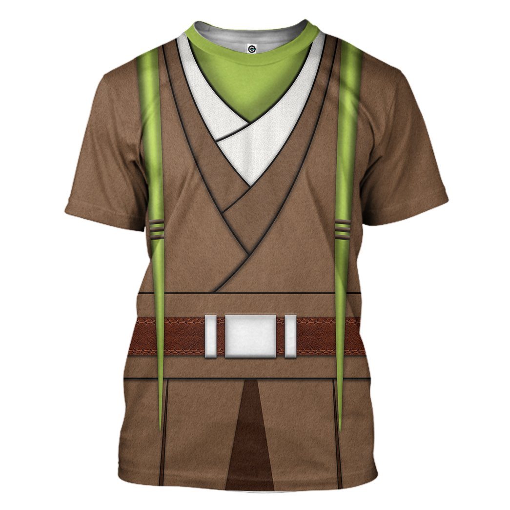  SW T-shirt SW Kit Fisto Costume 3d T-shirt SW Hoodie For Fan Adult Full Size Full Print