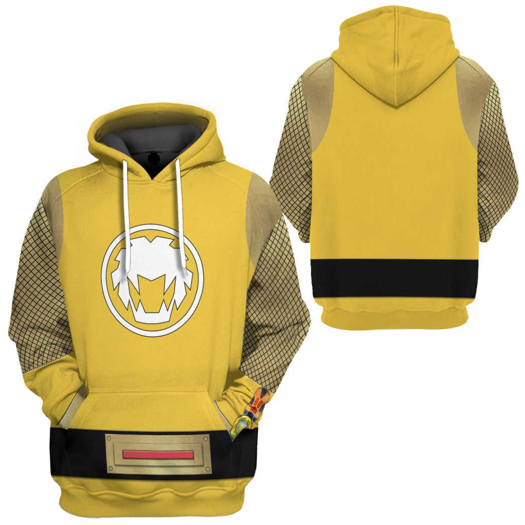 Power Ranger Hoodie The Yellow Wind Rangers Ninja Storm Hoodie Yellow ...