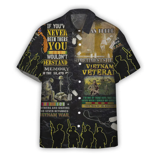 Veteran Hawaii Shirt If You Never Been There You Wouldnt Understand Aloha Shirt Black Yellow Unisex