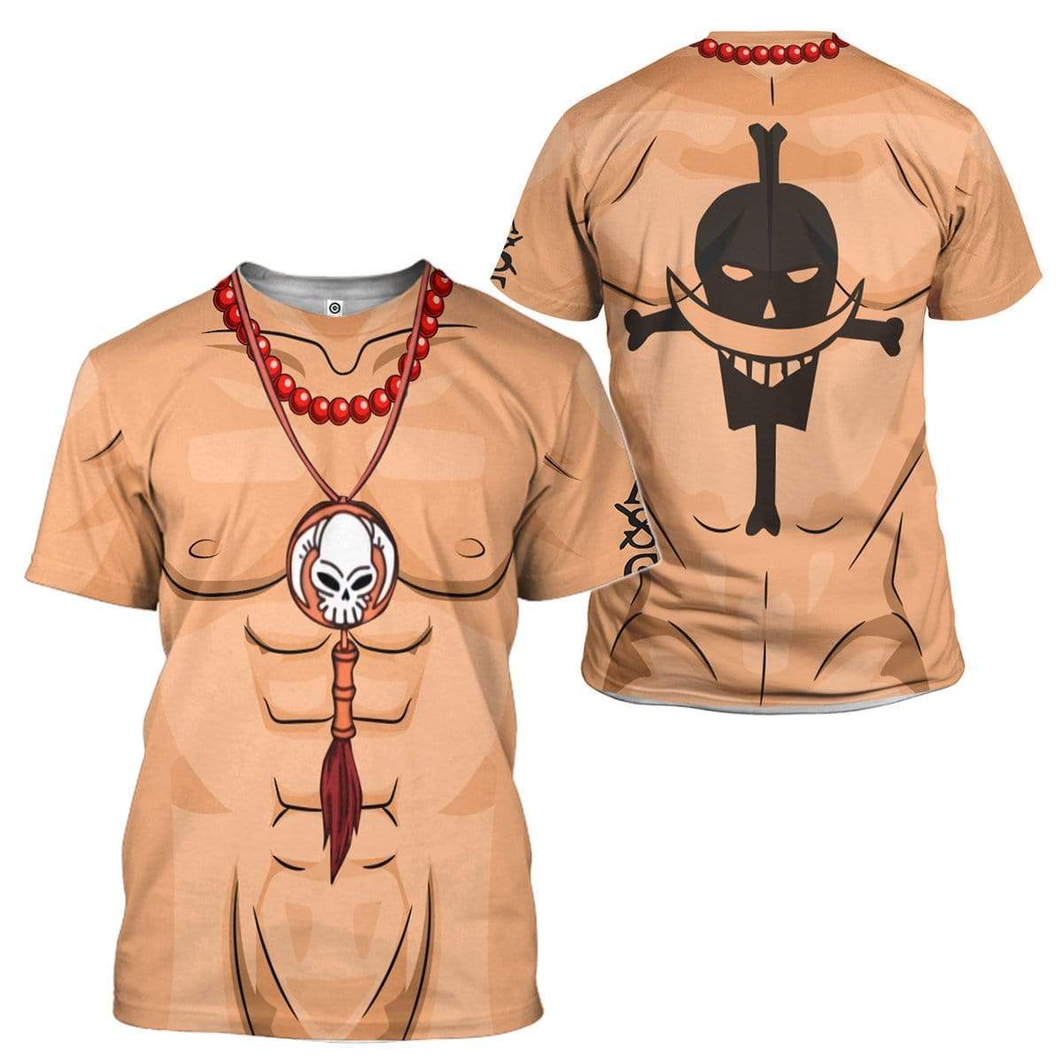 One Piece Hoodie Ace One Piece Costume T-shirt Colorful Unisex