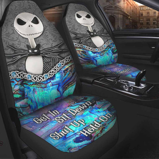 TNBC Car Seat Covers Get In Sit Down Jack Skellington Seat Covers