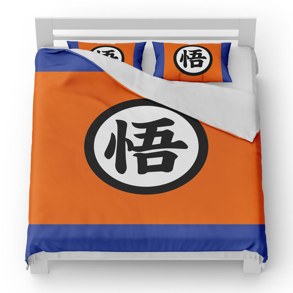 Dragon Ball Bedding Set Goku Clothes Dragon Ball Z Duvet Covers Orange Unique Gift