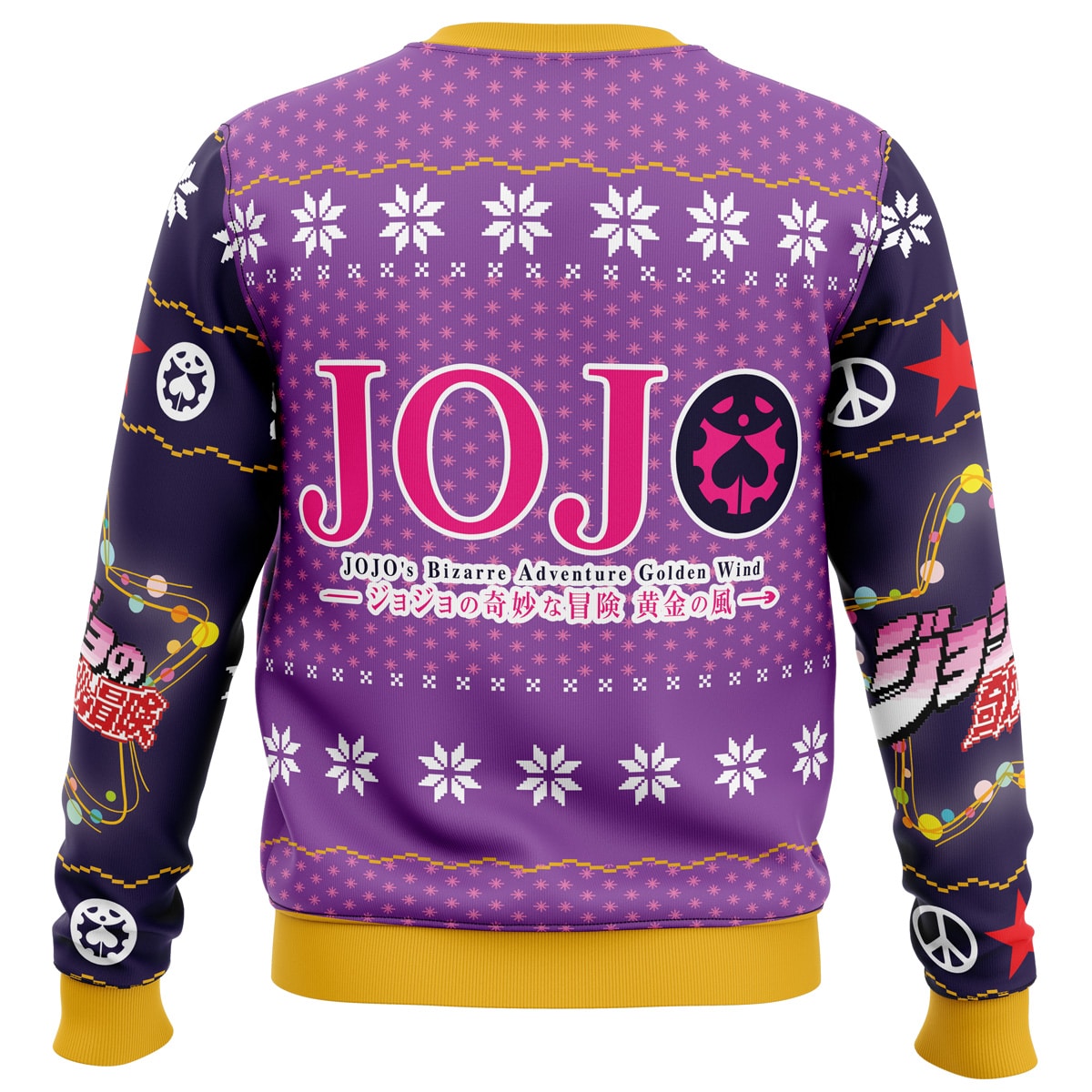 JoJo's Bizarre Adventure Sweatshirt Jojojo Golden Christmas Sweatshirt Purple Unisex