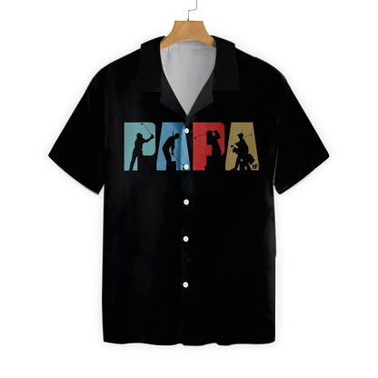 Unifinz Father Golfing Hawaiian Shirt Best Papa By Par Hawaii Shirt Best Father's Day Gift 2022