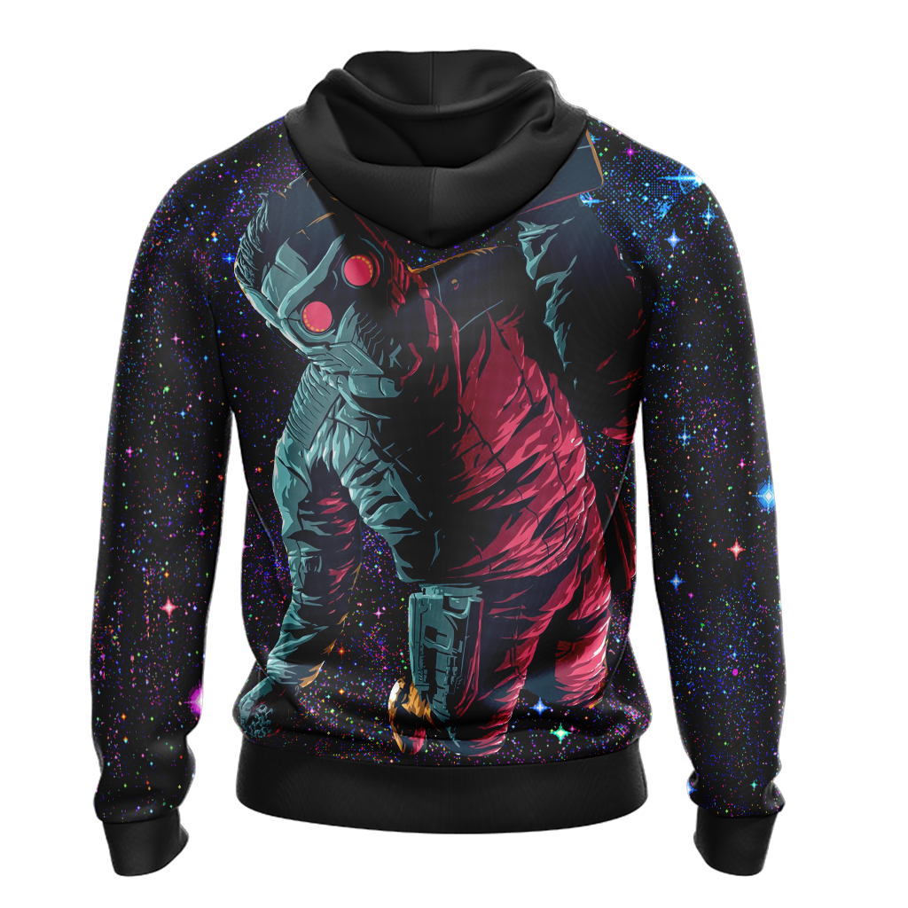 Guardian Of The Galaxy Hoodie Guardians Of The Galaxy Starlord Graphic Hoodie Black Unisex