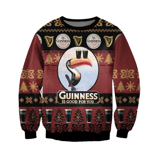 Guinness Sweatshirt Guinness Is Good For You Sweatshirt Red Unisex