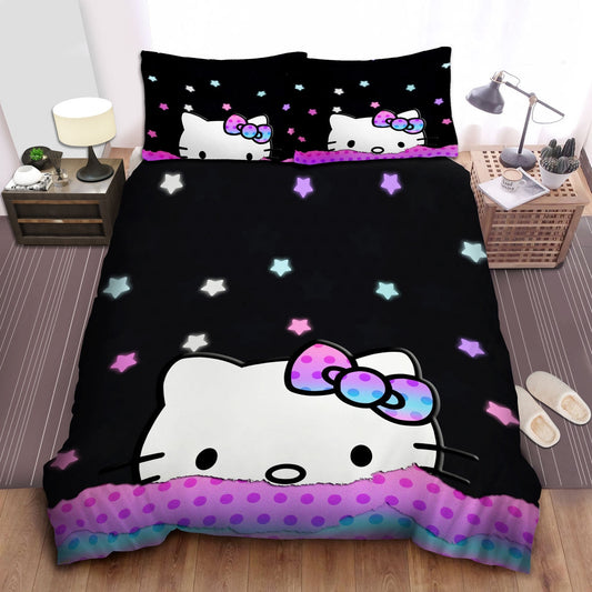 Hello Kitty Bedding Set Hello Kitty Under The Stars Sky Duvet Covers Black Unique Gift