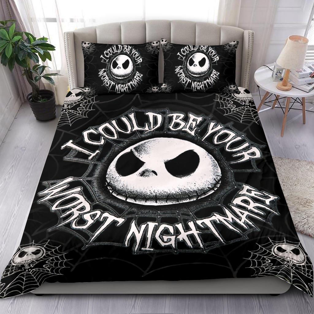 TNBC Bedding Set I Could Be Your Worst Nightmare Duvet Covers Black White Unique Gift