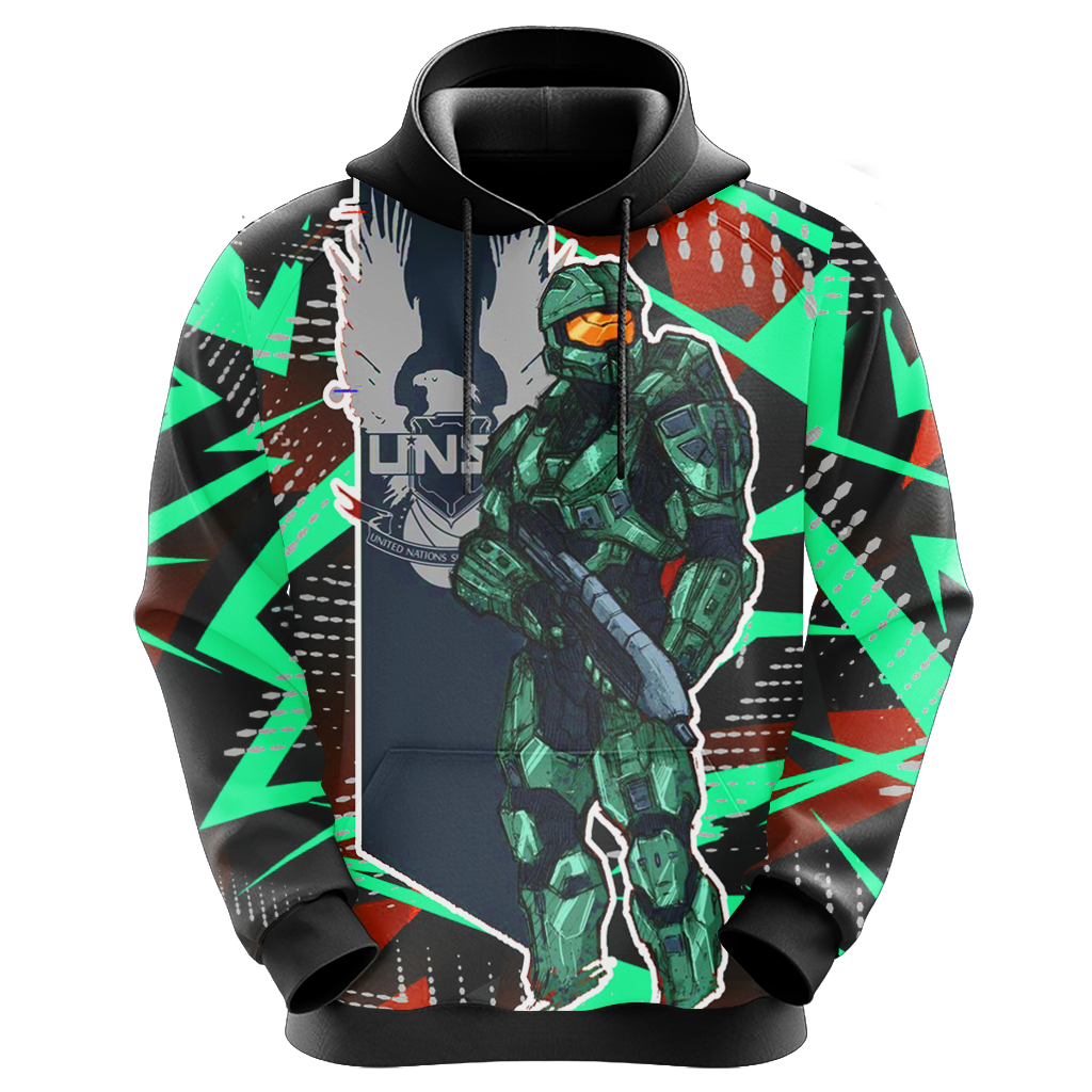 Halo Hoodie Halo Combat Evolved Masterchief Graphic Hoodie Colorful Unisex