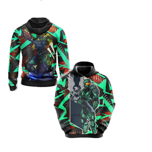 Halo Hoodie Halo Combat Evolved Masterchief Graphic Hoodie Colorful Unisex