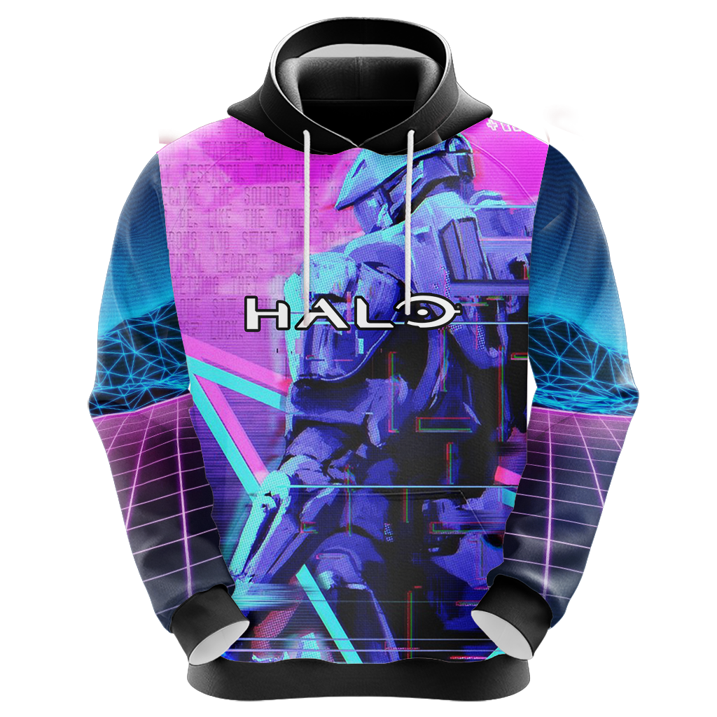 Halo Hoodie Halo Masterchief Graphic Noen Light Hoodie Colorful Unisex