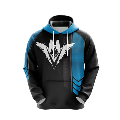 Halo Hoodie Halo Fireteam Raven Hoodie Black Blue Unisex