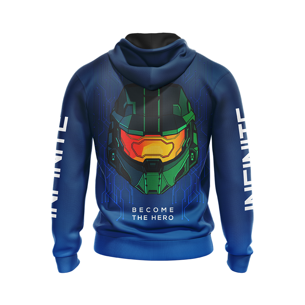 Halo Hoodie Halo Infinite Become The Hero Hoodie Blue Unisex