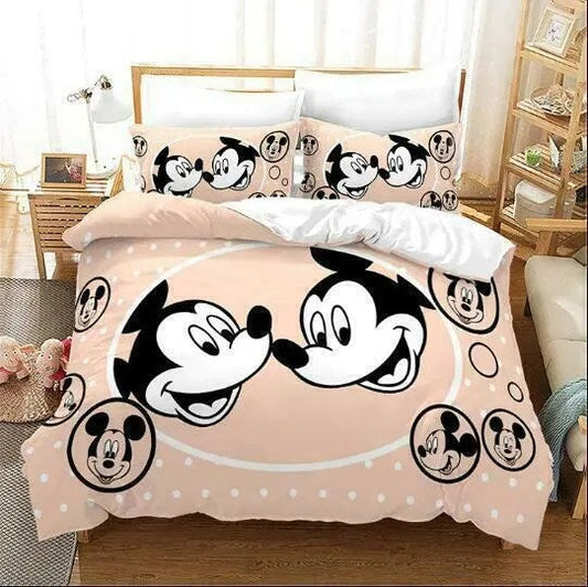 MM Bedding Set DN Happy MM Graphic In Bubbles Duvet Covers Pink Unique Gift