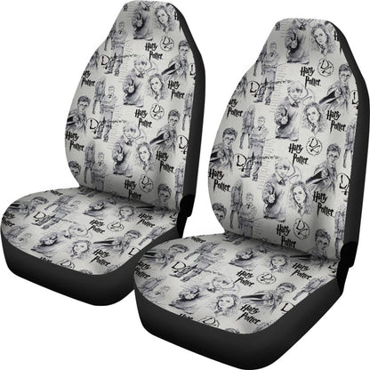 HP Car Seat Covers Harry Hermione Ron Pattern Seat Covers