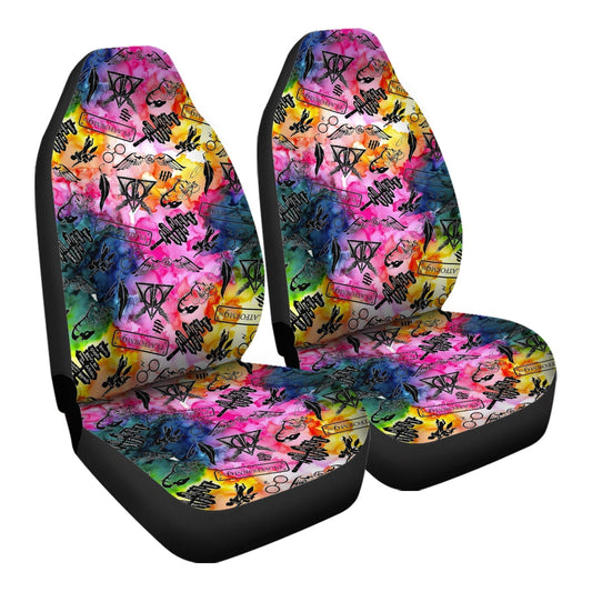 HP Car Seat Covers HP Watercolor Pattern Seat Covers