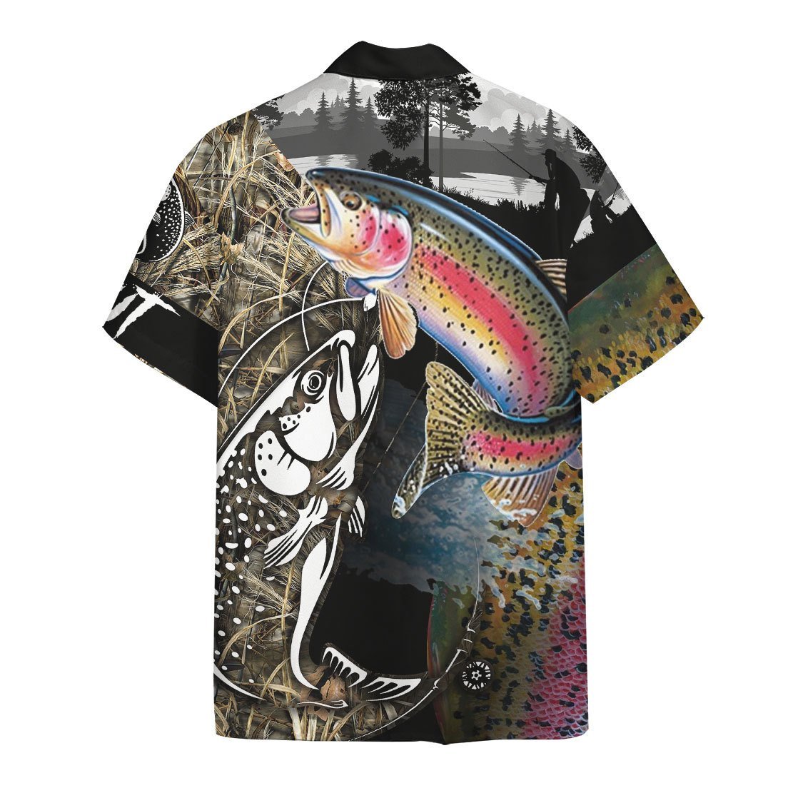 Unifinz Fishing Shirts Hawaii Shirt For Men Trout Fish Fishing Hawaiian Shirt Fishing Aloha Shirt 2023