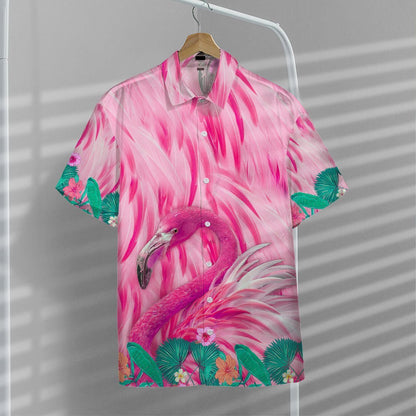 Unifinz Flamingo Hawaii Shirt Pink Flamingo Hawaiian Shirt Flamingo Aloha Shirt 2025
