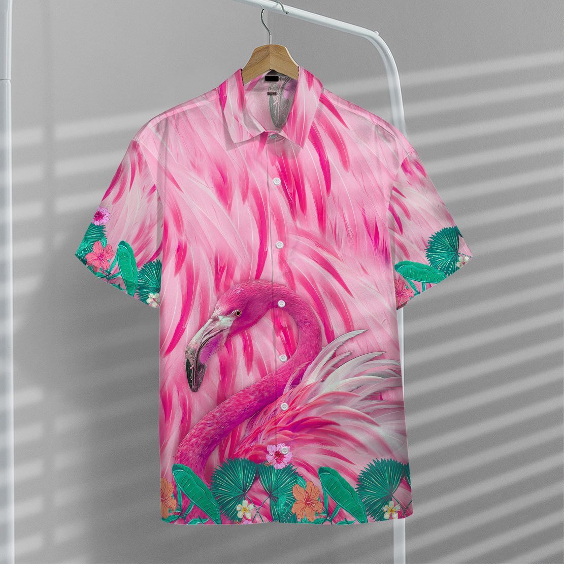 Unifinz Flamingo Hawaii Shirt Pink Flamingo Hawaiian Shirt Flamingo Aloha Shirt 2025