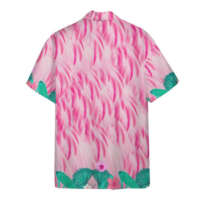 Unifinz Flamingo Hawaii Shirt Pink Flamingo Hawaiian Shirt Flamingo Aloha Shirt 2023