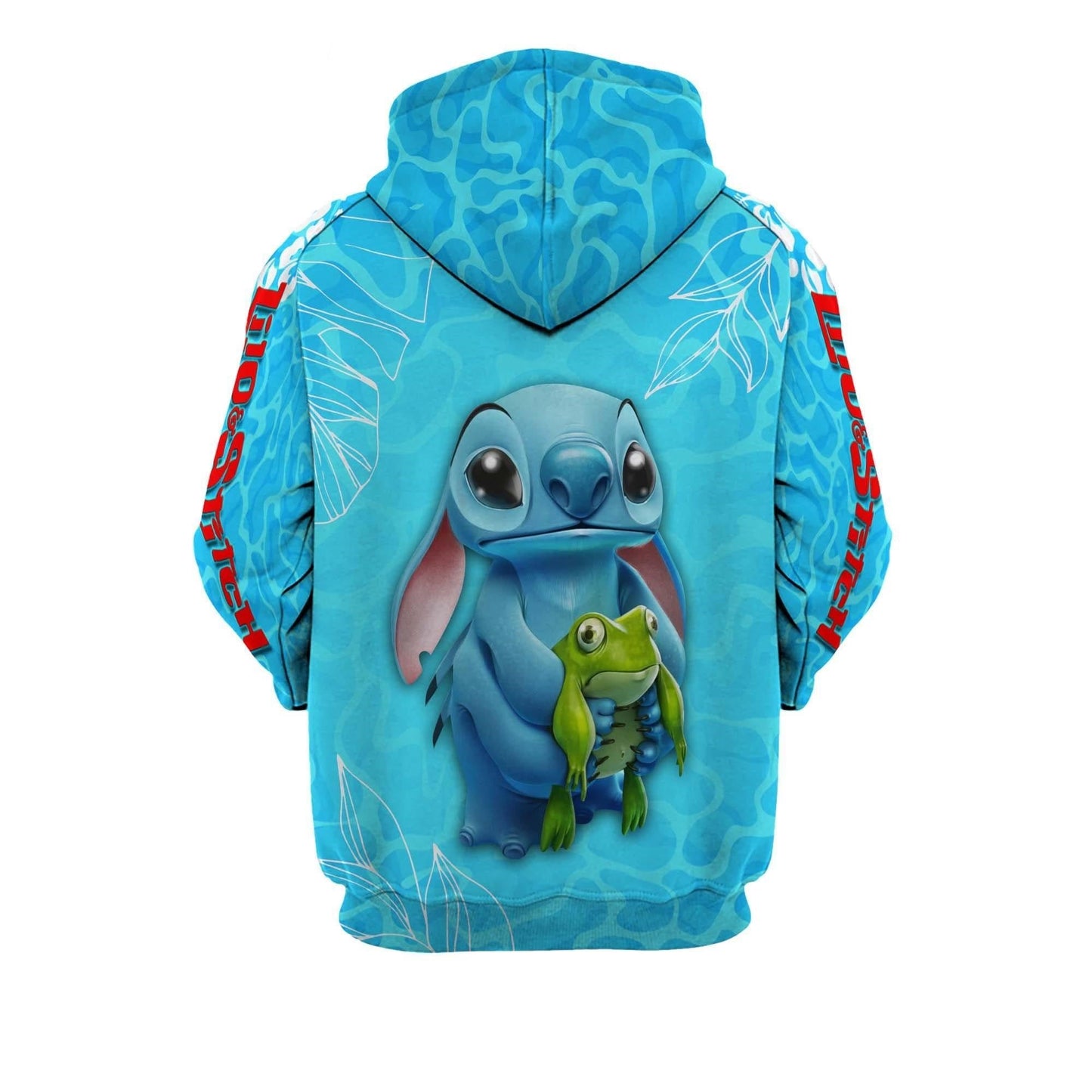 Stitch Hoodie Surfing Lilo And Stitch Hoodie Blue Unisex