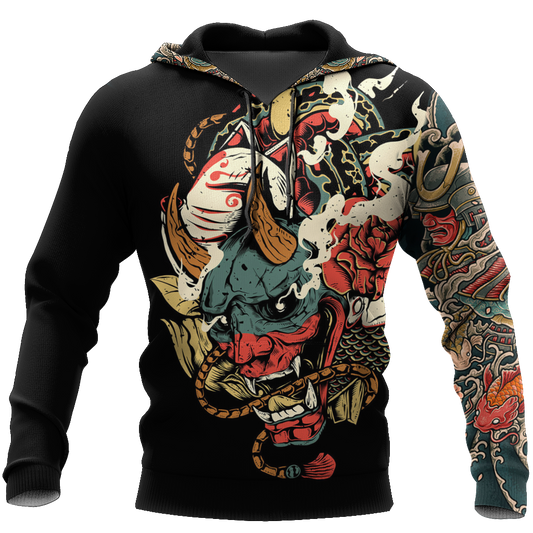  Japan T-shirt Japanese Style Tattoo Japan Culture T-shirt Hoodie Adult Full Print