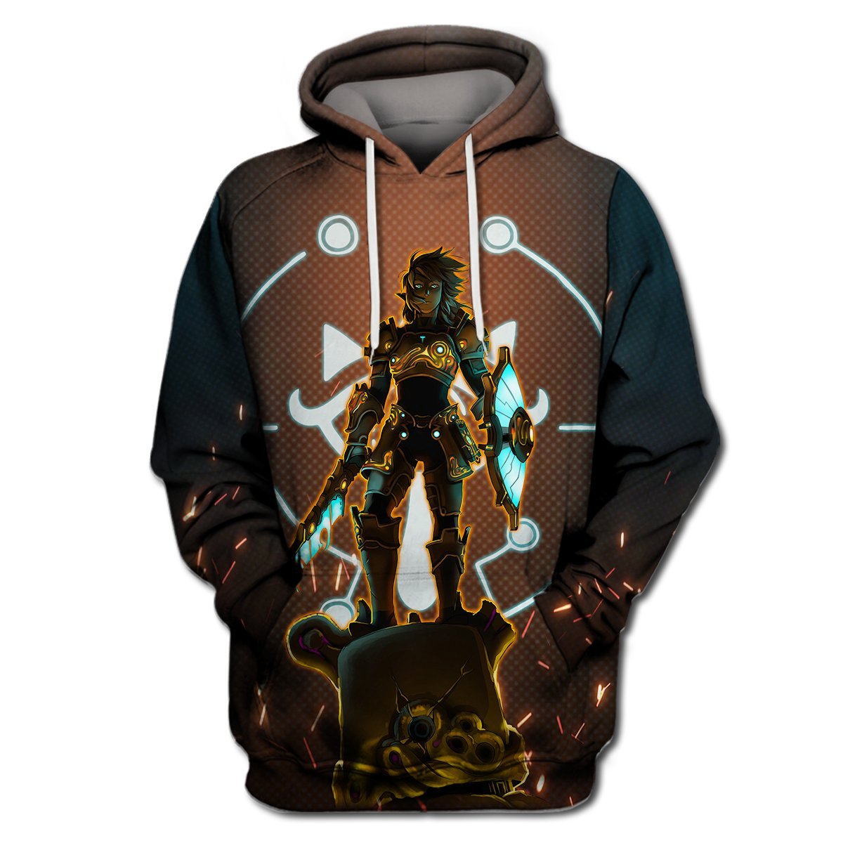 Unifinz Legend Of Zelda Shirt Botw Cool Link Winner Black Brown T-shirt Legend Of Zelda Hoodie 2022