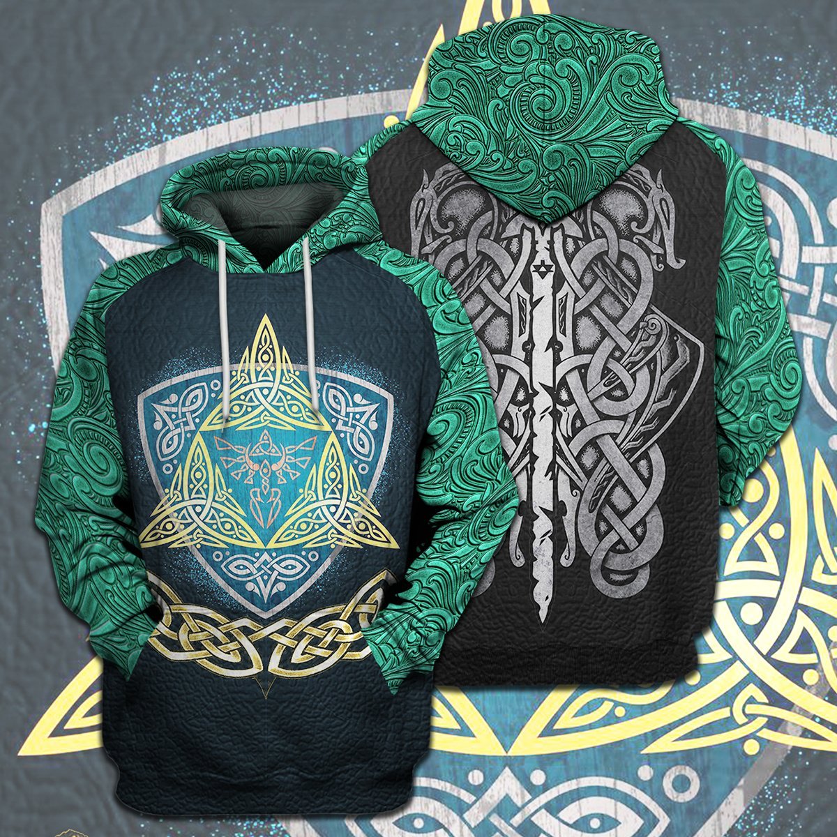 Unifinz Legend Of Zelda Shirt Triforce Shield Hyrule Symbol Celtic Style T-shirt Legend Of Zelda Hoodie Legend Of Zelda Tank 2022