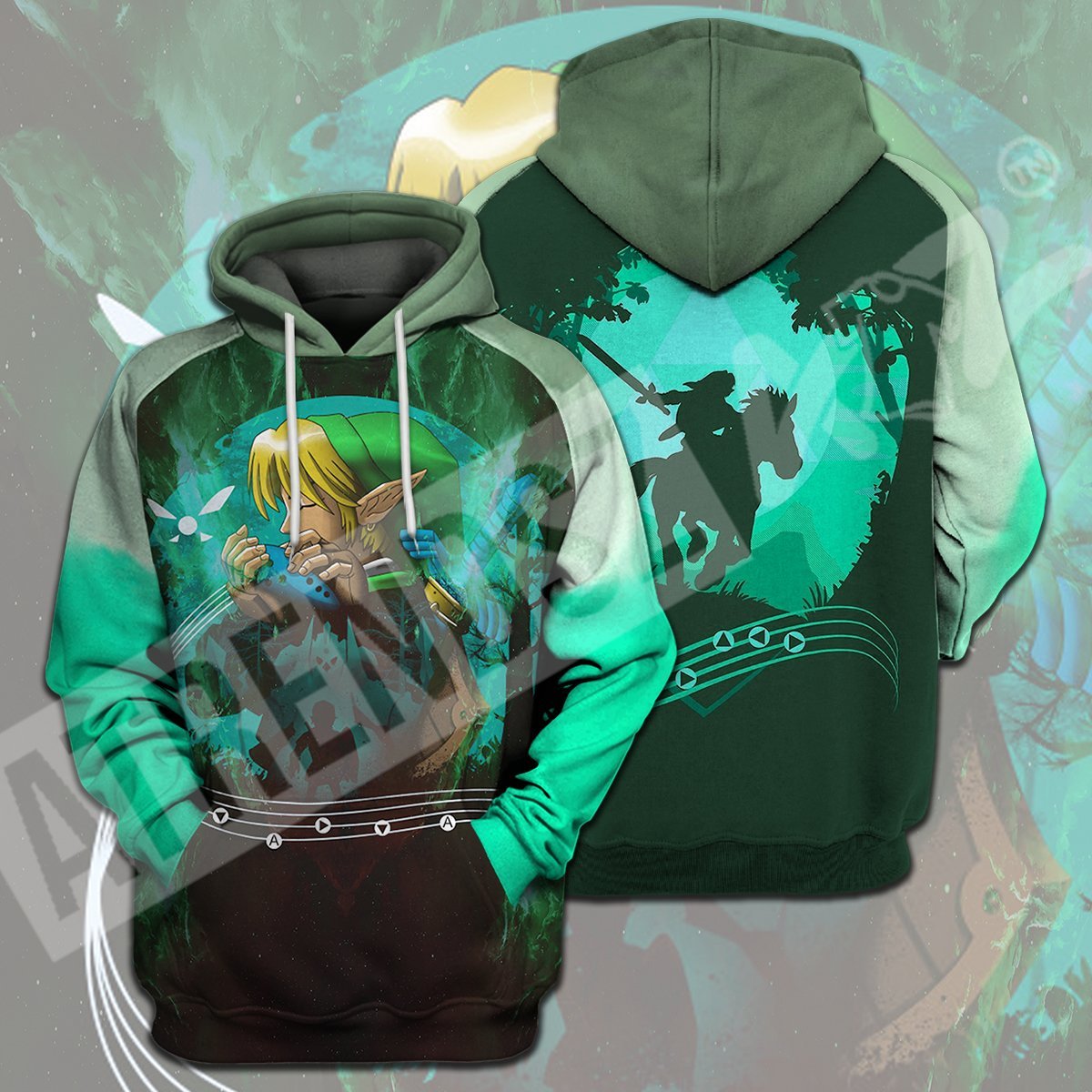 Unifinz Legend Of Zelda T-shirt Link Whistling Green T-shirt Legend Of Zelda Hoodie 2022