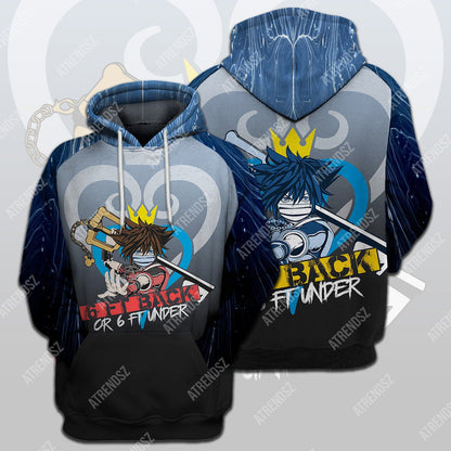  Kingdom Hearts Covid T-shirt Sora Mask 6ft Back Or 6ft Under Blue T-shirt Hoodie Adult Full Print