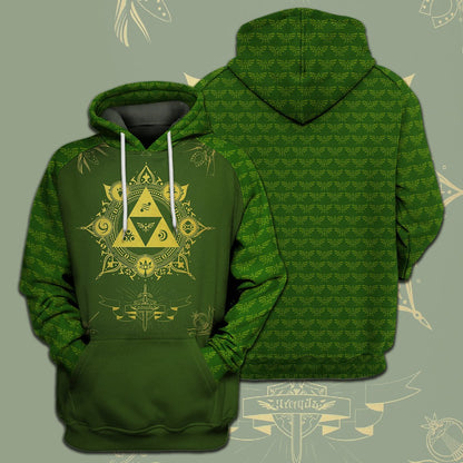 Unifinz Legend Of Zelda Shirt Triforce Hyrule's Symbol Goddess Pearls T-shirt Legend Of Zelda Hoodie 2022