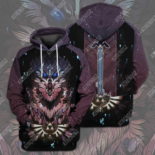 Unifinz Legend Of Zelda Shirt Wolf Link Swordmaster T-shirt Legend Of Zelda Hoodie 2022