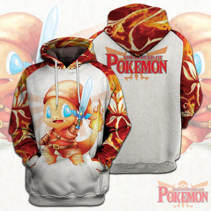 Unifinz Legend Of Zelda Pokemon Shirt Charmander Fire Link T-shirt Legend Of Zelda Hoodie Legend Of Zelda Tank 2022