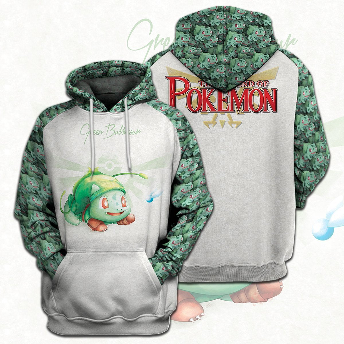 Unifinz Legend Of Zelda Pokemon Shirt Pokemon Bullbasaur Link Crossover T-shirt Legend Of Zelda Hoodie 2022