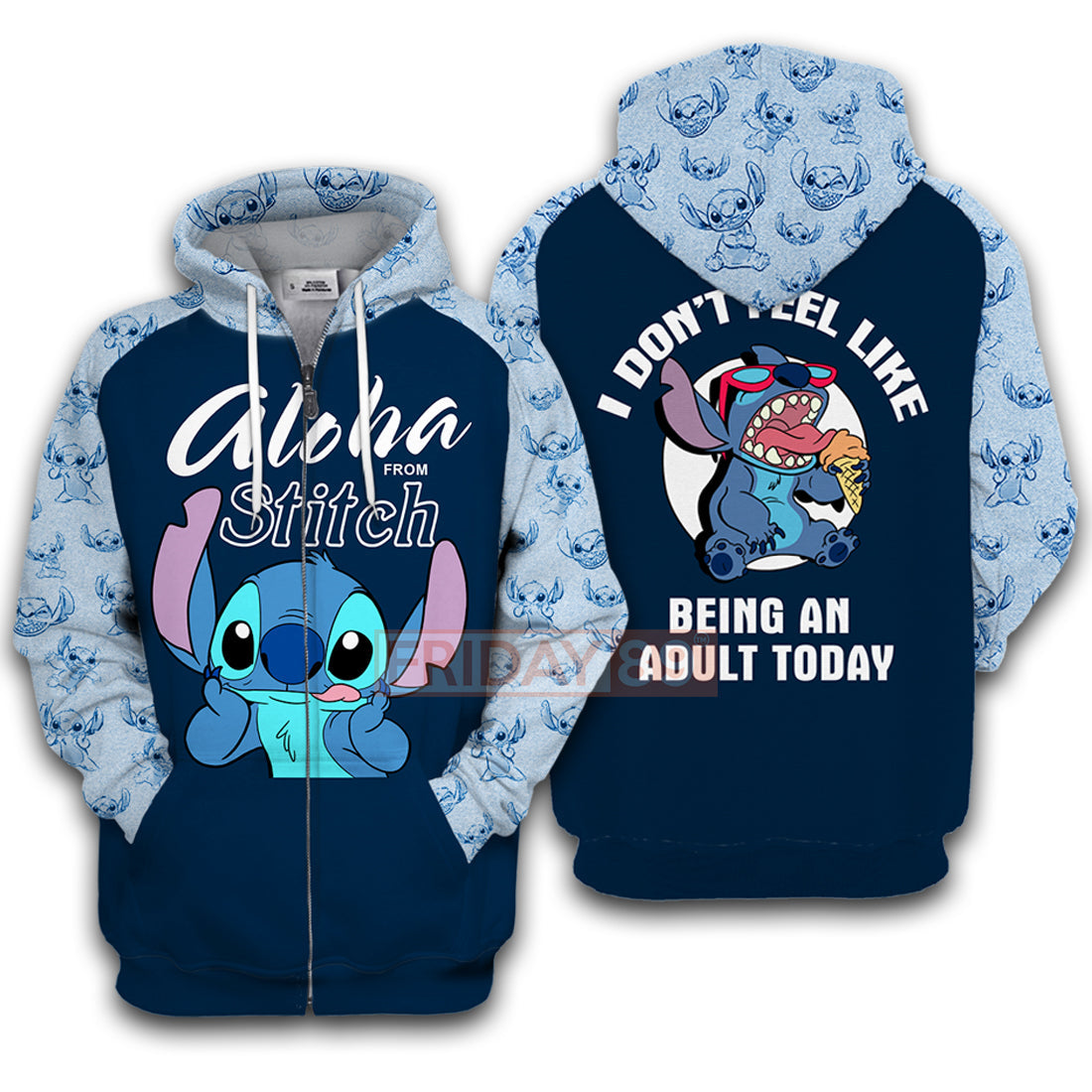 Unifinz Stitch T-shirt Aloha From Stitch 3D Print T-shirt Funny DN Stitch Hoodie Sweater Tank 2023