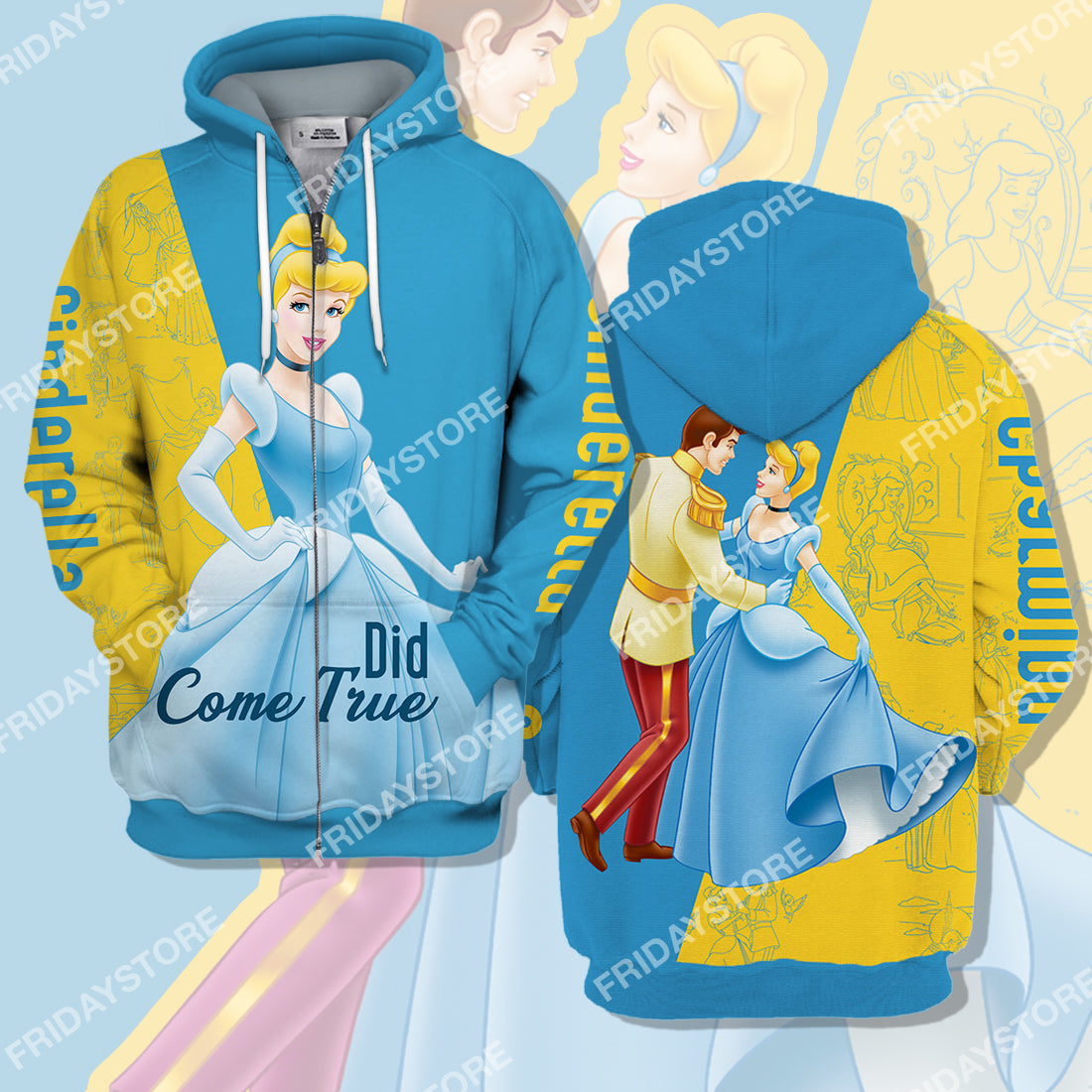 Unifinz DN Cinderella T-shirt Did Come True Cinderella Couple T-shirt Amazing DN Cinderella Hoodie Sweater Tank 2023