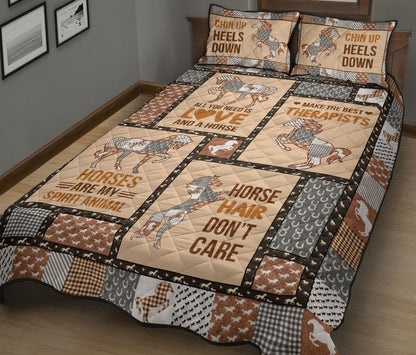 Horse Bedding Set All You Need Is Love And A Horse Duvet Covers Brown Unique Gift