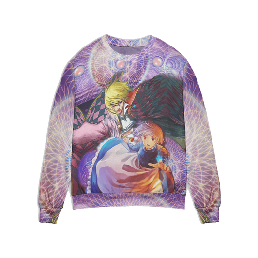 SGhibli Sweatshirt Howl And Sophie Graphic Sweatshirt Colorful Unisex