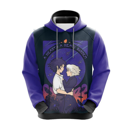 SGhibli Hoodie A Heart Is A Heavy Burden Hoodie Blue Unisex