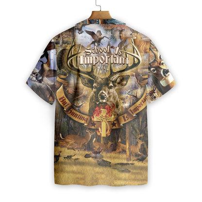 Unifinz Hunting Shirt Deer Shirt Hunting Is Importanter Hawaiian Shirt Hunting Aloha Shirt 2023