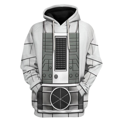 Doctor Who Hoodie Doctor Who 10th Planet Cyberman Costume T-shirt White Unisex