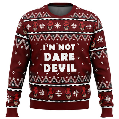 Daredevil Sweatshirt MV I Am Not Daredevil Sweatshirt Red Unisex