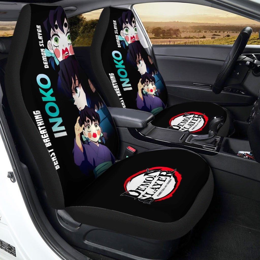 Demon Slayer Car Seat Covers Inotsuke Inoko Graphic Funny Seat Covers