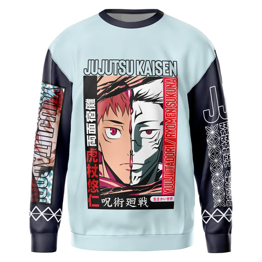 Jujutsu Kaisen Sweatshirt Itadori Yuuji x Ryomen Sukuna Sweatshirt Black Blue Unisex Adults New Release