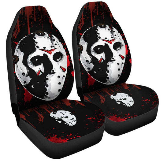 Jason Voorhees Car Seat Covers Jason Voorhees Mask Graphic Seat Covers