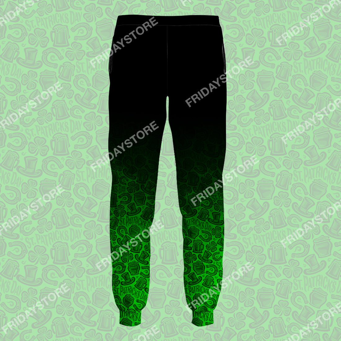 Unifinz LAS Pants My Emotions Patrick's Day Green Jogger Cute Awesome Stitch Pants 2023