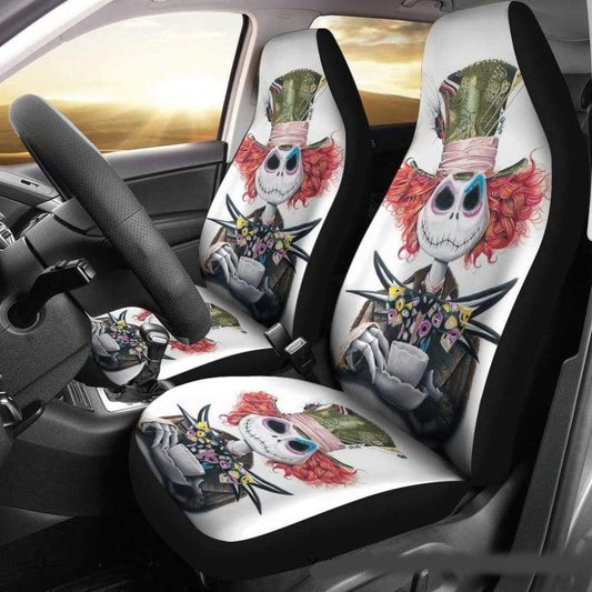 TNBC Car Seat Covers Jack Skellington Mad Hatter Seat Covers