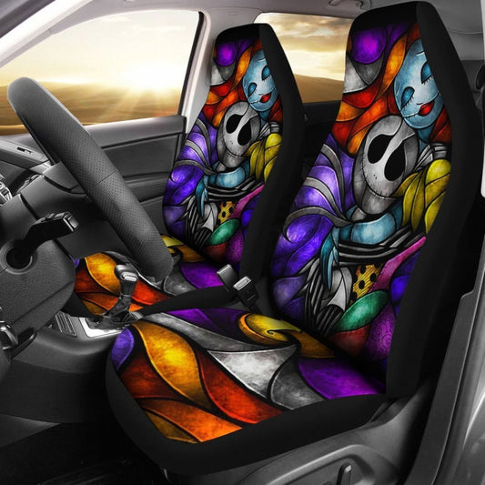 TNBC Car Seat Covers Jack And Sally Stained Glass Seat Covers